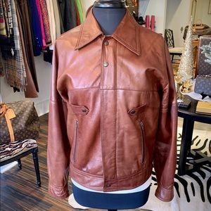 Vintage Leather Bomber